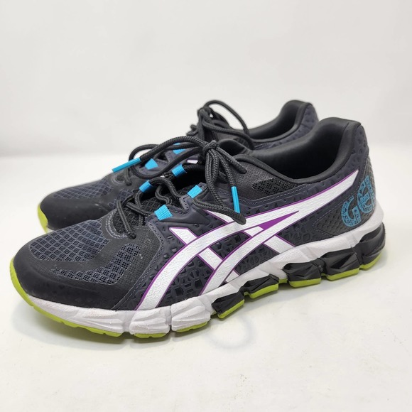 Asics Womens Gel Quantum 180 5 Running Walking Shoes Size 8 Gray Purple 1202A83 - Picture 4 of 9